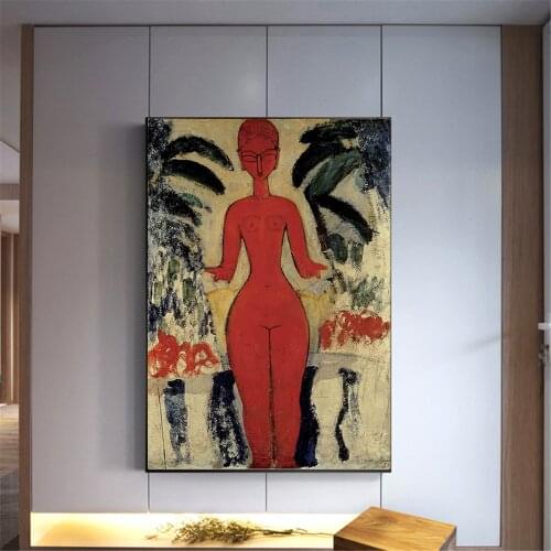 Home Decor Canvas Print Art Wall Pictures Poster Canvas Printing Paintings Italy Amedeo Modigliani Figure Painting