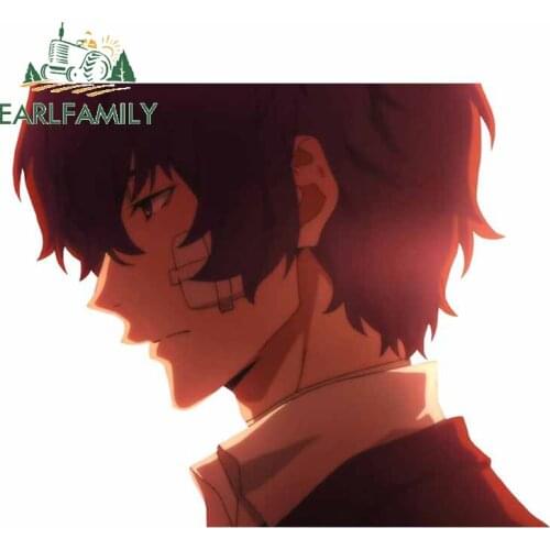 EARLFAMILY 13cm x 11cm For Bungou Stray Dogs Car Stickers Repair Decals Waterproof Custom Printing Sunscreen Decoration