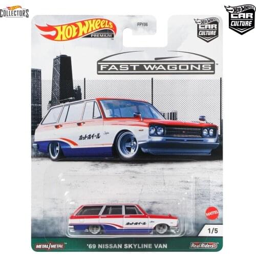 Hotwheels Hot Wheels Car Culture Premium Cars 69 Nissan Skyline Van FPY86-GRJ68