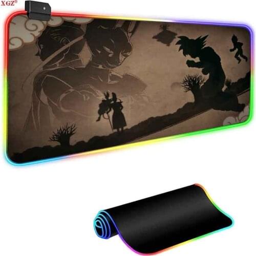 XGZ Monster Gaming Computer Mouse Pad RGB Large Mouse Pad Gamer Carpet Large LED Mouse Pad PC Desktop Game Pad with Backlight