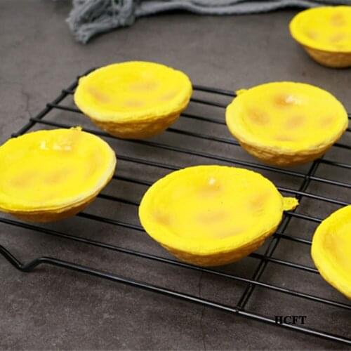 Simulation fake custard tart props hotel dining room hall restaurant bakery pastry dessert house shop store decor egg tart model