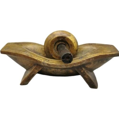 Collection of Chinese antique brass medicine roller ornaments