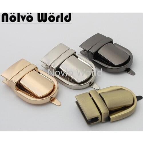 Nolvo World 2-10 pieces 5 colors 44*31mm press lock wholesale push bag lock cheap bag lock