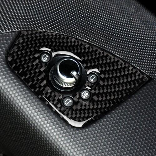 1pcs Real Carbon Fiber Car Door Button Panel Sticker Trim B fit for Audi TT 8n 8J MK123 TTRS 2008-2014 RHD Vehicles Accessories
