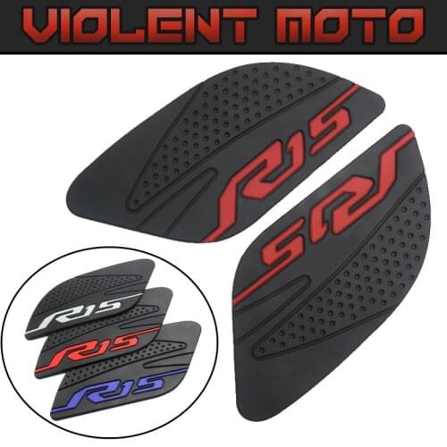 For Yamaha R15 YZF-R15 2013 -2015Motorcycle Stickers Anti Slip Fuel Tank Pad Knee Grip Sticker Accessories