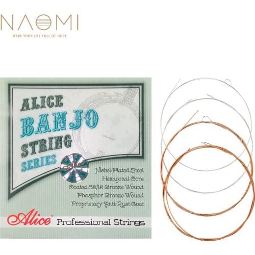 Naomi 1 SET Alice Banjo String AJ07 Banjo Strings 009 to 030 inch Plated Steel Coated Nickel Alloy Wound AJ07