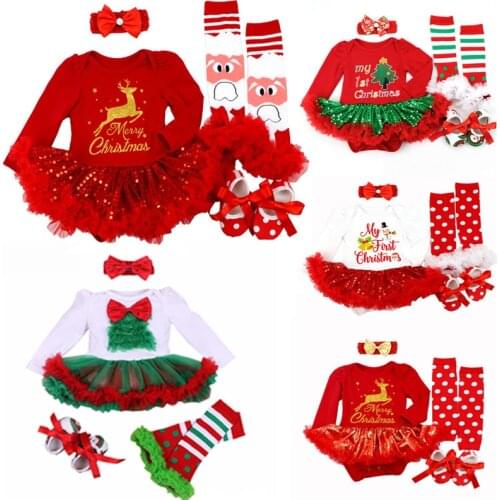 Fancy Baby Girls Clothes Christmas Dress Bebes Costume New Year Carnival Santa Dresses For Girls Holiday Party Infantil Clothing