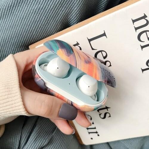 New Fashion Marble Earphone Case For Samsung Galaxy Buds Case Gradient Headset Protective Hard PC Cover For Galaxy Buds Hot