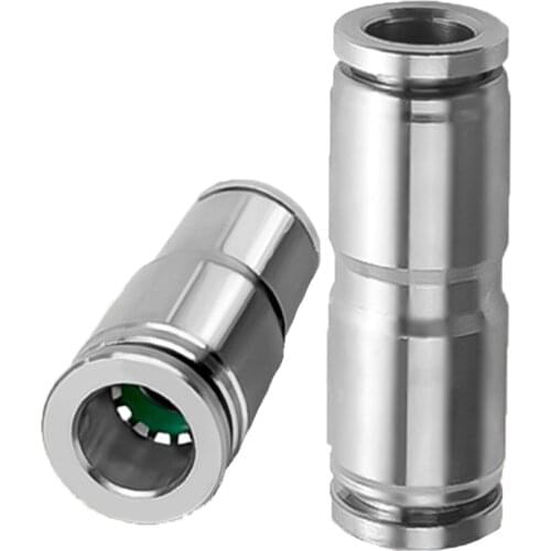 PU 4mm 6mm 8mm 10mm 12mm 14mm 16mm outer diameter PU PG pneumatic connector 304 stainless steel quick connector release trachea