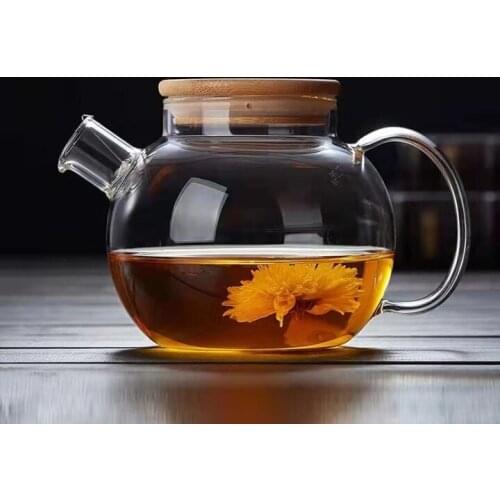 Transparent Teapot Heat Resistant Glass Teapot With Chinese Infuser Coffee Flower Tea Leaf Herbal Pot Durable Kettle Gift