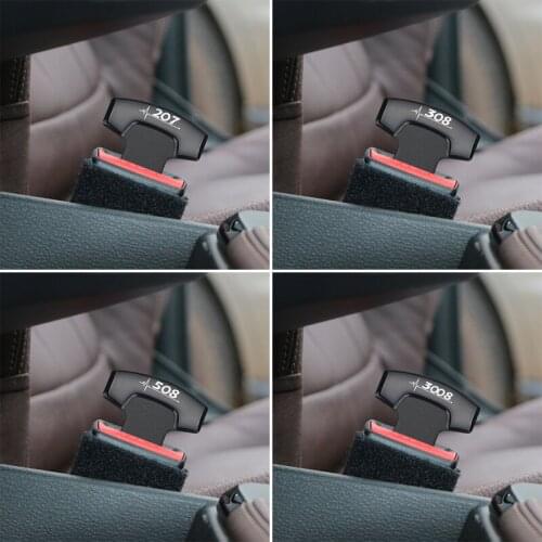 1pcs Car Belt Buckles Safty Belt Alarm Canceler Stopper for Peugeot 206 207 208 306 307 308 407 408 508 2008 3008 accessories