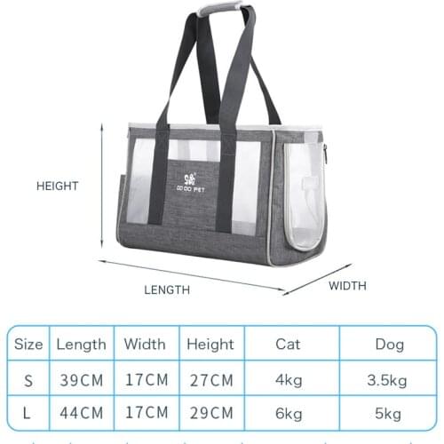 Breathable Cat Carrier Bag Cat Transporter Carry Tote Portable Outdoor Handbag Backpack Pet Carrier for Cat Dog Travel Puppy Bag