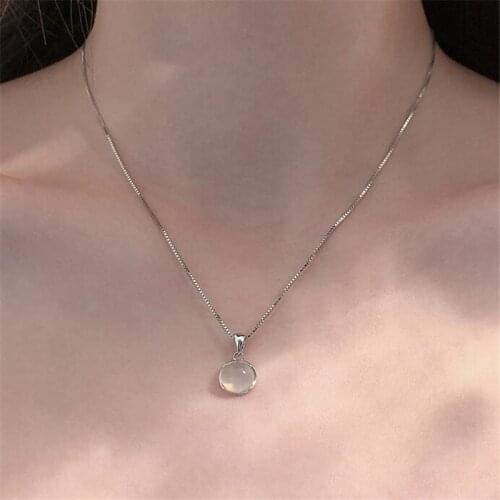 High Quality Clear Crystal Clavicle Chain Necklace Charm Female Pendant Necklace Romantic Valentines Day Gift