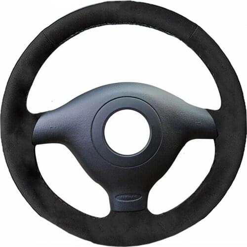 Alcantara Suede Leather Car Steering Wheel Cover for Volkswagen VW Golf 4 Passat B5 1996-2003 Polo 1999-2002