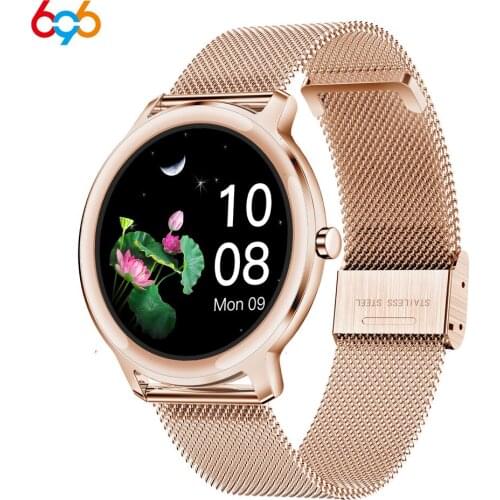 2020 Smartch 7.3mm Super Slim Smart Watch Women, Full Touch Screen Heart Rate Monitor, Blood Pressure Smartwatch For Android IOS