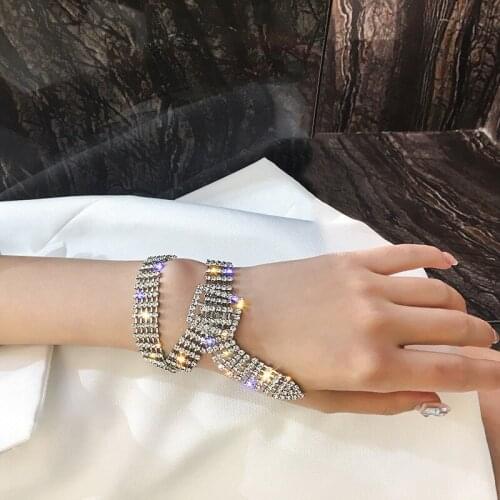 Women multi-layer Bracelet Necklace for Female Crystal Heart Charm Bracelet Women Bridal Wedding Fine Jewelry Gift