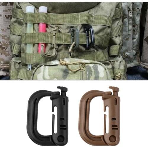 1pc D Shape Climbing Carabiner Screw Lock Bottle Hook Buckle Hanging Padlock Keychain Camping Hiking Snap Clip dropshipping