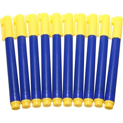 10pcs Portable Bank Note Checker Tester Pens Money Detector Marker for Testing Counterfeit Fake Pounds Euros Dollars Tools