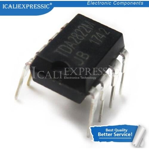 10PCS TDA2822M TDA2822 DIP-8 = UTC2822M UTC2822 CSC2822 Dual Lo-Volt Pwr Amp Audio Amplifiers new original In Stock