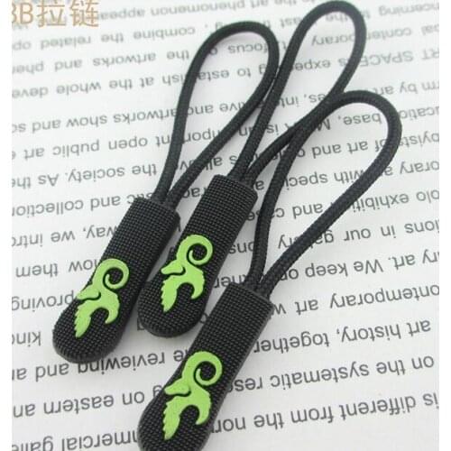 200 x waterproof Plastic Zipper Pull Cord*Zip Puller*Zip Fastener*zip slider*zipper replacement for jacket free shipping