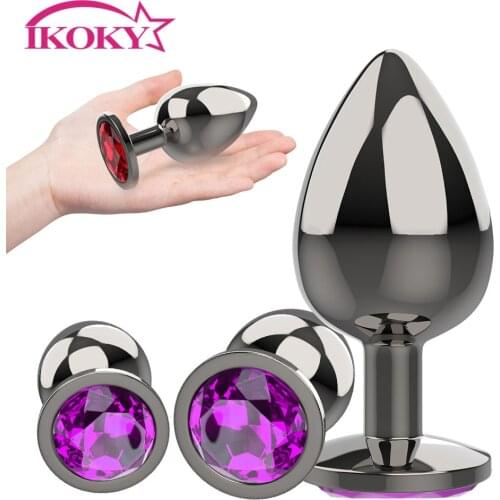 3pcs/Set Anus Stimulator Gay Anal Beads Prostate Massager Dildo Smooth Metal Anal Plug for Women/Men Anal Sex Toys Products