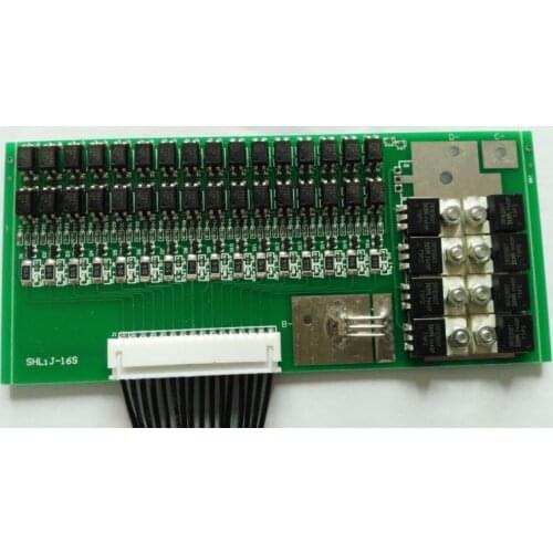 48V 30A 16s cells Lithium iron phosphate battery BMS protection board with balancing Charge discharge