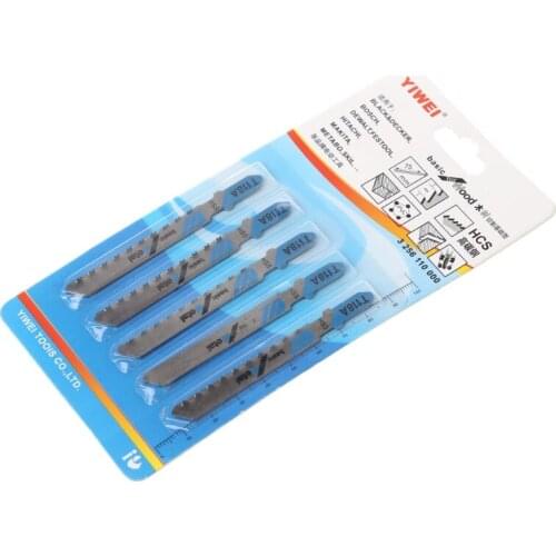 5 Pcs HSS T118A Jig Saw Blades Wood Metal Fast Cutting Reciprocating Saw Blade