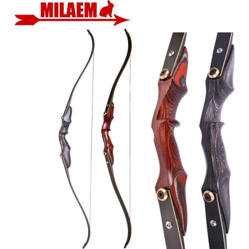 Archery 58inch ILF Recurve Bow 15inch Wooden Bow Riser Handle Takedown American Hunting Bow Target Shooting Accessories