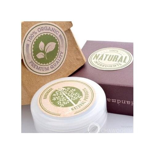 900 natural 100% organic gift seal stickers, wedding bakery packaging label stickers / wholesale GS-141