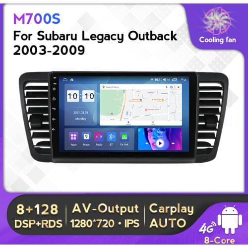 6G+128G Android 11 IPS Car Media Car Multimedia Player Car Audio For Subaru Legacy Outback 2003-2009 Multimedia Video Player