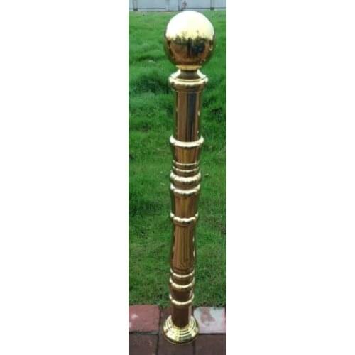 Freeshipping 304# Villa Staircase Parts Column Floor Mount Newel Post Handrail Pole pillar Baluster