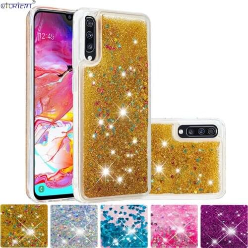 Glitter Dynamic Liquid Cover for Samsung Galaxy A70 2019 Cute Soft Silicone Bumper Case SM-A705FN/DSM SM-A705MN SM-A705FN/DS