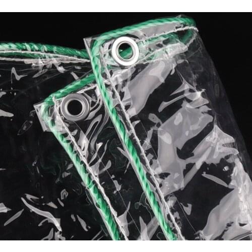 0.3mm Thicken High Transparency PVC Rainproof Cloth Outdoor Garden Gazebos Tarpaulin Balcony Bonsai Succulent Plants Tarp Cover