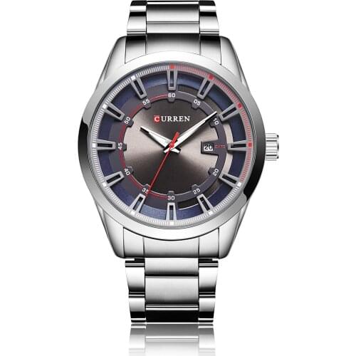 Top Brand CURREN 8246 Mens Watch Calendar Mens Watch Business Casual Waterproof Steel Band Quartz Wristwatches