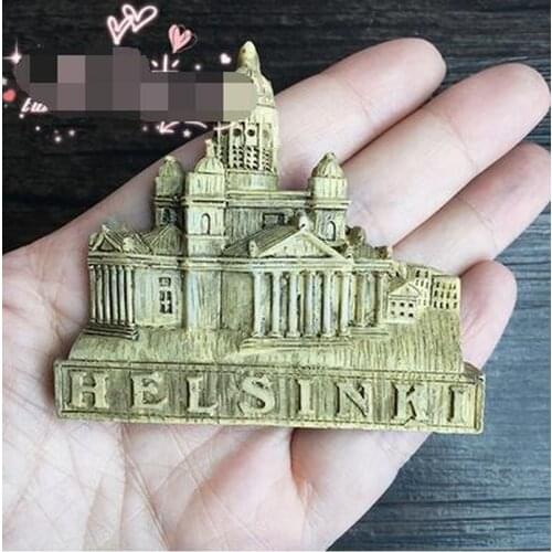 Finland Hot Selling Newest Magnetic Time European Trade, Helsinki Scenic Tourism Fridge Magnet Sticker Whiteboard Sticker