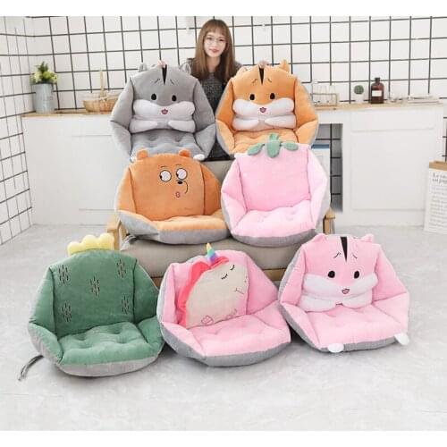 1pc cute sofa cushion plush nordichome decoration accessories sofa cover christmas gift sofa home decor hamster cushion cover