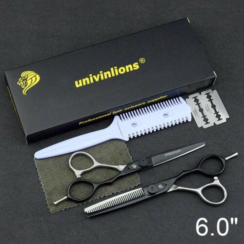 6" Hair Cutting Thinning Scissors Kit Japanese Hairdressing Scissors Hair Scissors Razor Barbers Cheap Shears Hair Salon Tools