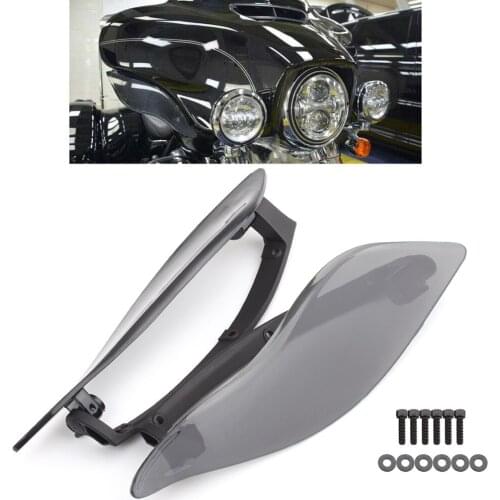 Adjustable Fairing Side Wings Air Deflectors Windshield Motorcycle For Harley Touring Electra Street Tri Glide 2014-2020 15 16