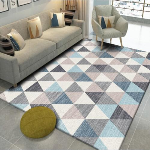 Nordic Geometric Carpets For Living Room Home Decor Carpet Bedroom Sofa Coffee Table Rug Study Room Floor Mat Modern Rugs