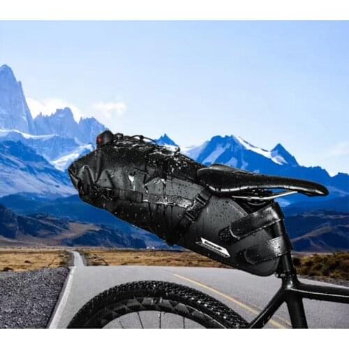 RHINOWALK Bicycle Saddle Bag 5L/10L/13L Full Waterproof MTB Road Bike Cycling Rear Pack Panniers Tail Seat Bag Bike Accessories