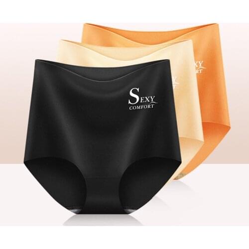 2pcs Panties for Womens Underwear Intimate Sexy Seamless Plus Size High Waist Lingerie Female Beautiful Cotton Briefs