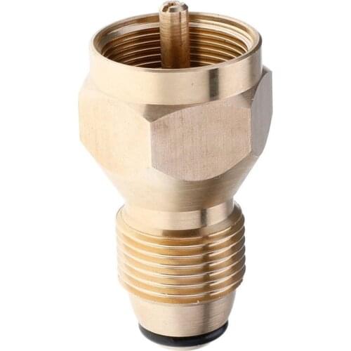 Universal Safety Propane Refill Adapter for 1Lb Cylinder Tank Coupler Heater Bottle Solid Brass Regulator Valve Accessory