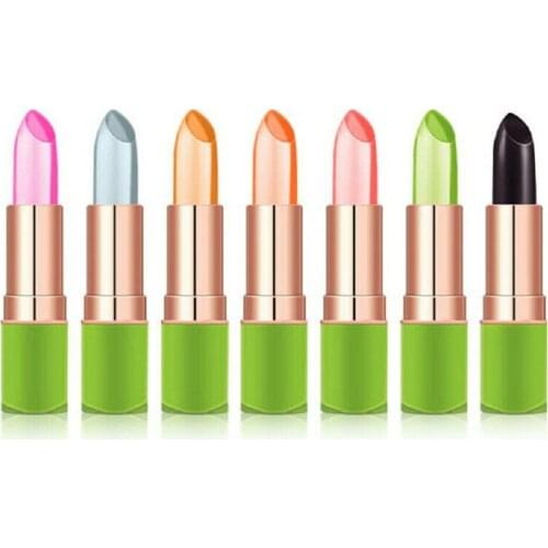 7 Color Moisturizer Lip Transparent Jelly Flower Lipstick Temperature Color Change Makeup Lip Balm Cosmetic Makeup Tool