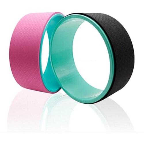 Yoga Pilates Circle Ring Fitness Roller Wheel Back Training Tool Waist Shape Pilates Nonslip Balance Accessory