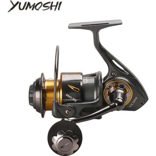 Yumoshi RK 5000-9000 14BB 5.3:1 5.1:1 Full Metal + EVA Right/Left Handle Spinning Fishing Reel HAGANE GEAR Saltwater Lure Wheel