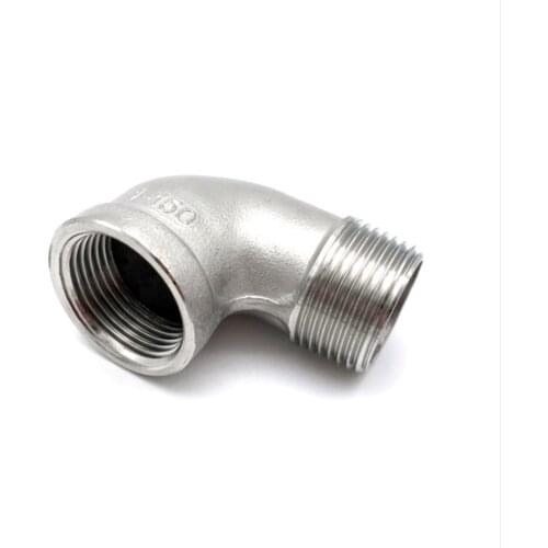 1/8" 1/4" 3/8" 1/2" 3/4" 1" Thread Street Elbow 90 Degree Angled SS 304 Stainless Steel Pipe Fitting Connectors Female x Male