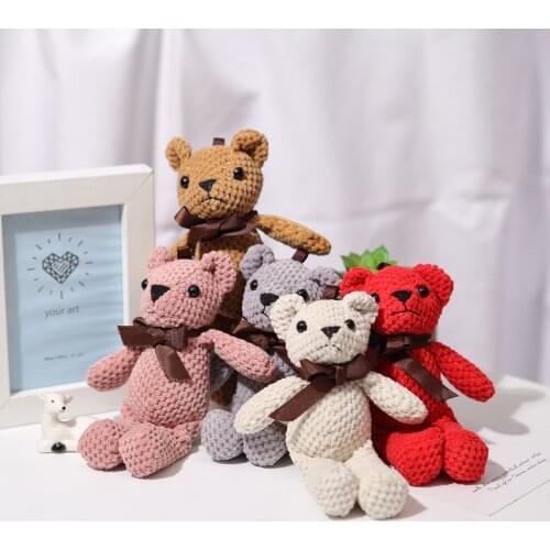 16cm bear plush toy cute doll doll doll keychain bag pendant gift birthday wedding party decoration