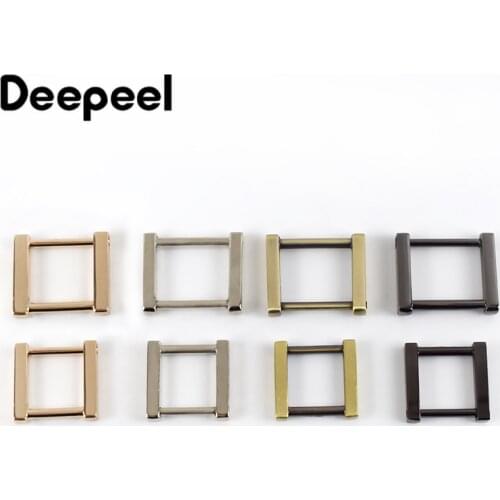 4/10pcs Removable Square Metal Buckle for Bag Strap Handle Clasp Screw DIY Bags Chain Hanger Hooks Dog Collar Buckles F1-22