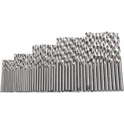 50Pcs 1/1.5/2/2.5/3mm HSS Titanium Plated Wring Drill Bit Set Tool Durable