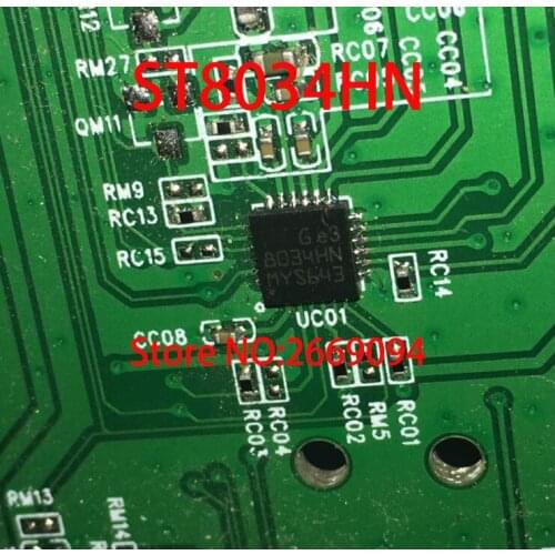 50PCS /100PCS ST8034HNQR IC SMARTCARD 24HVQFN 24-QFN (4x4)